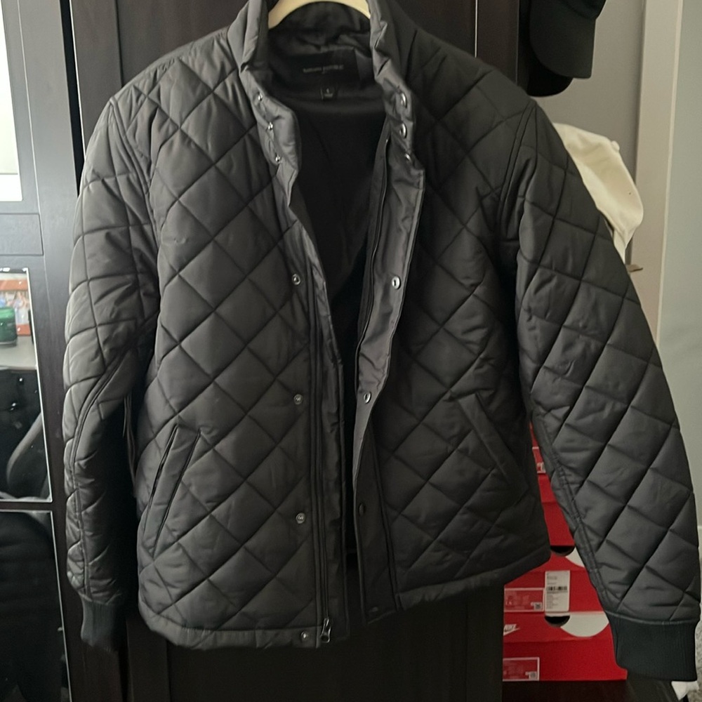 Banana Republic Quilted Jacket - Black - Size Small